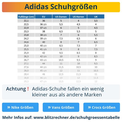 adidas schuhe grössentabelle damen|adidas schuhe größen.